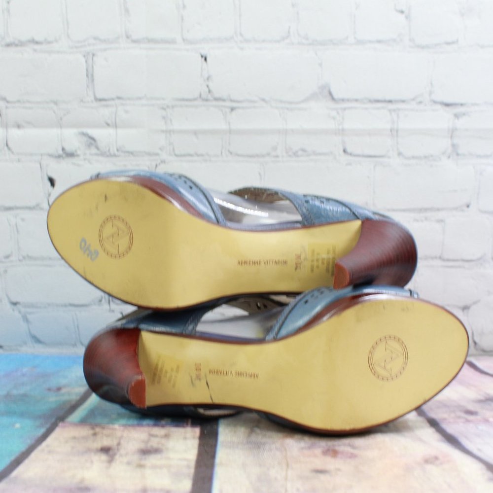 Adrienne Vittadini Slingback Heels Sandals Sz 10 M - Picture 9 of 9